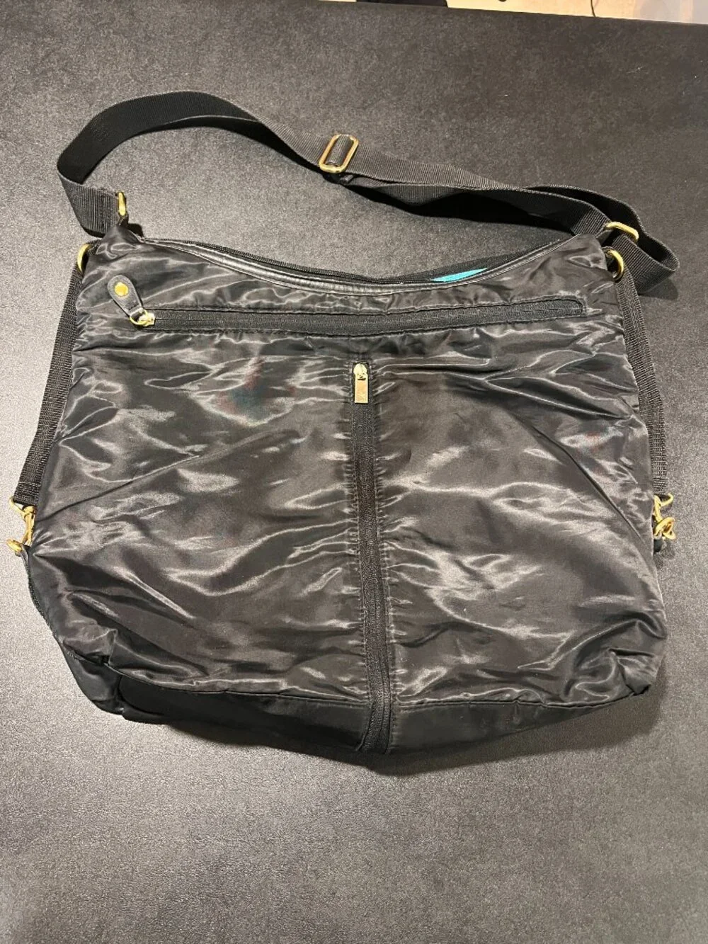 Skip Hop black diaper bag Cross body